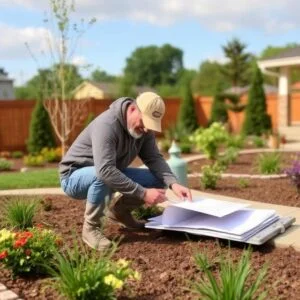 Landscape designer planning Nashville residential project