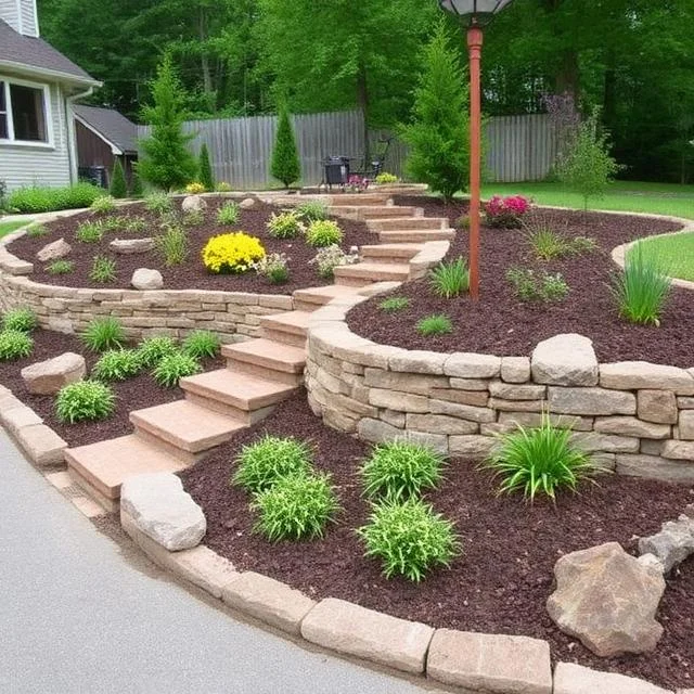 Backyard patio at a La Vergne property