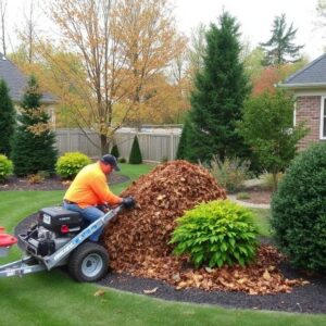 Fall leaf removal service Nashville Tennessee residential property